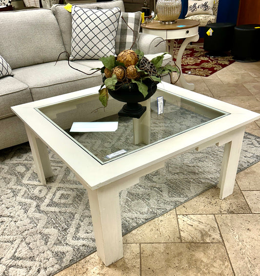 Coffee Table Square Glass Top