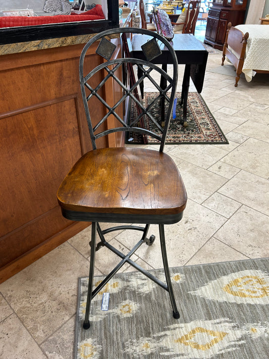 Bar Stool Wood Metal