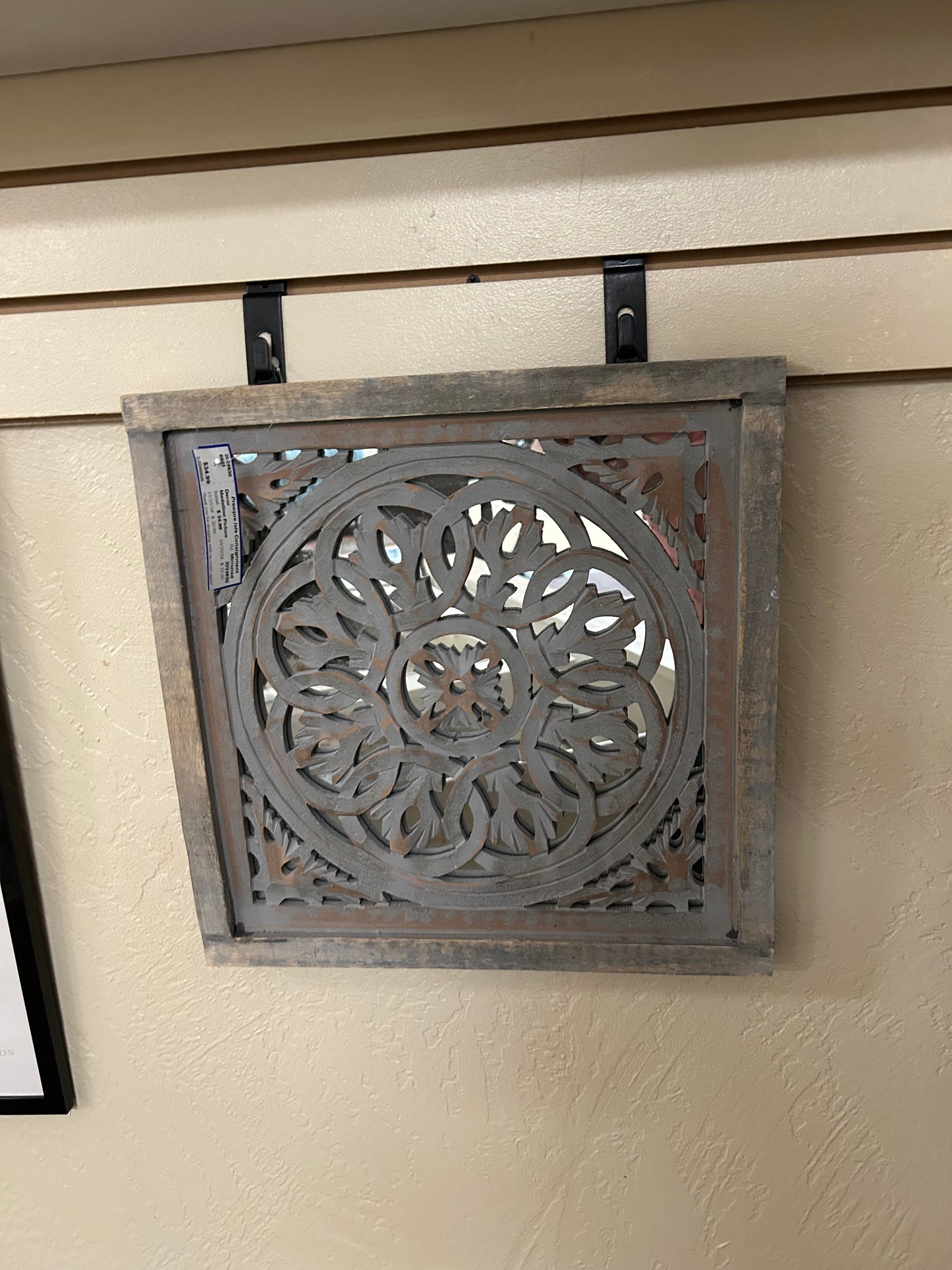 Wall Art Medallion Mirrored