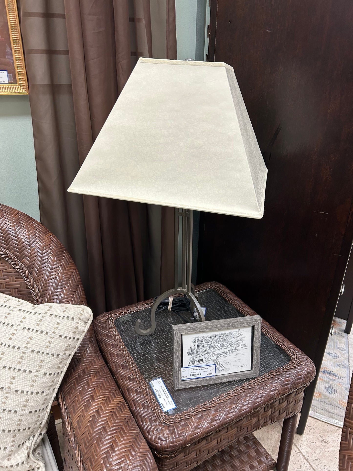 Table Lamp W/ Metal Base