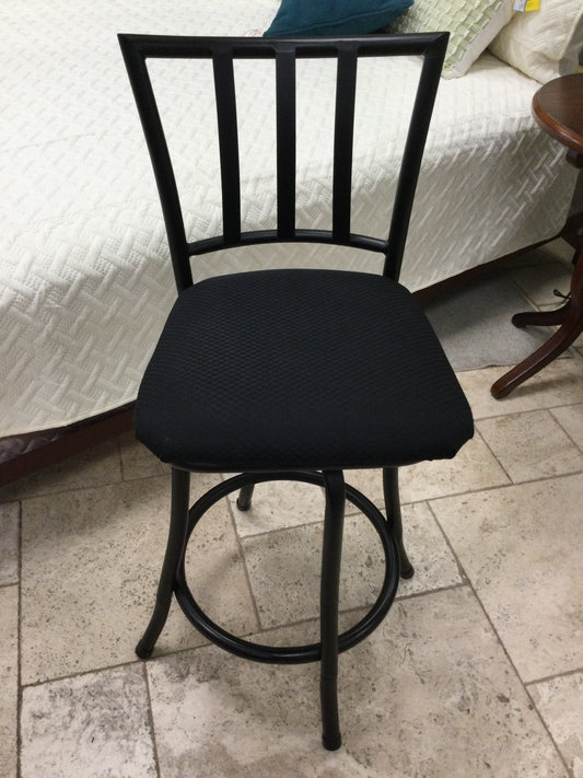 Bar Stool Upholstered Black