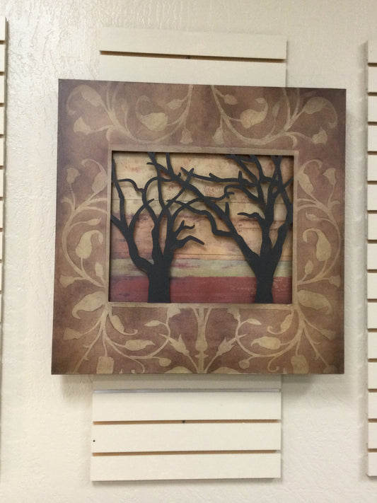 Wall Art Shadow Box Trees