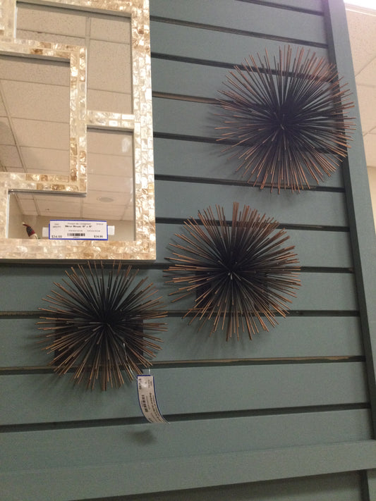 Starburst Urchin 3PC Bronze