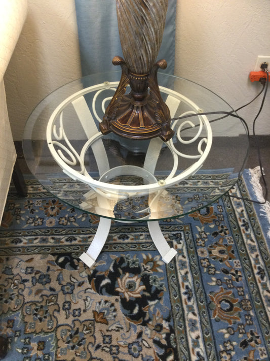 Side Table Glass Top