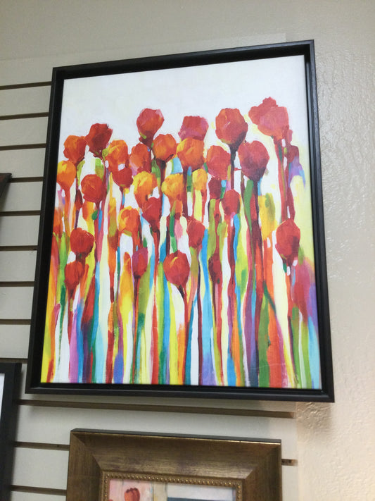 Print Tulips On Canvas