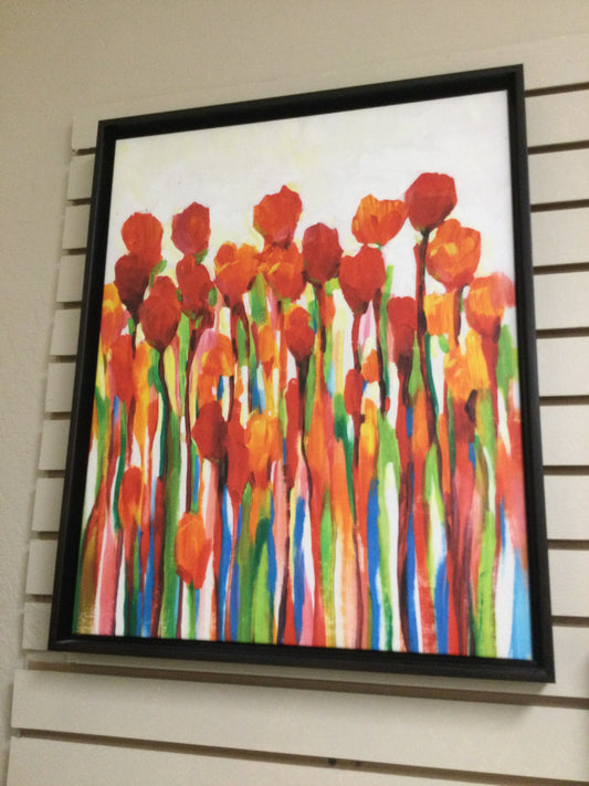 Print Tulips On Canvas