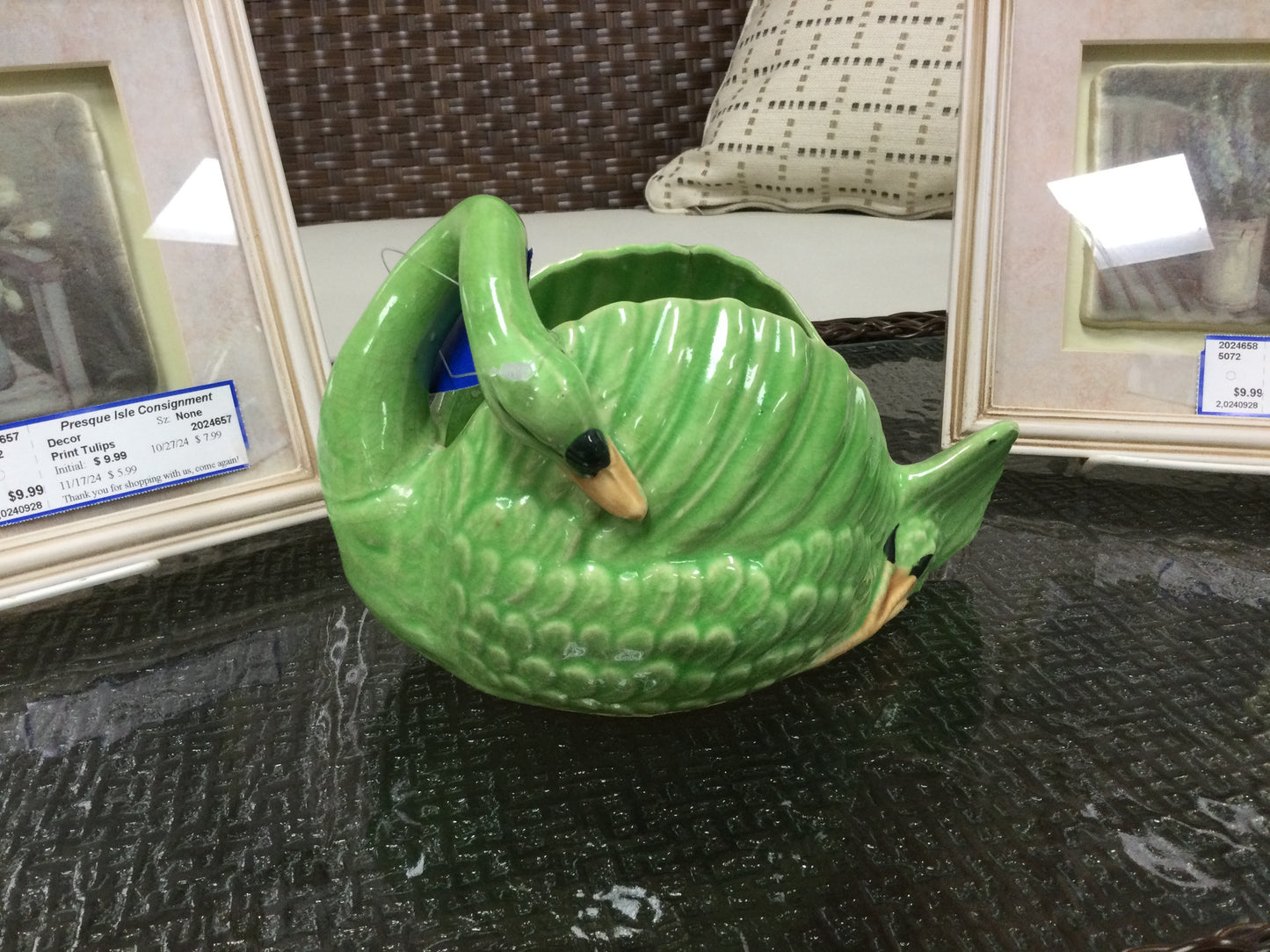 Swan Planter Vintage Japanese