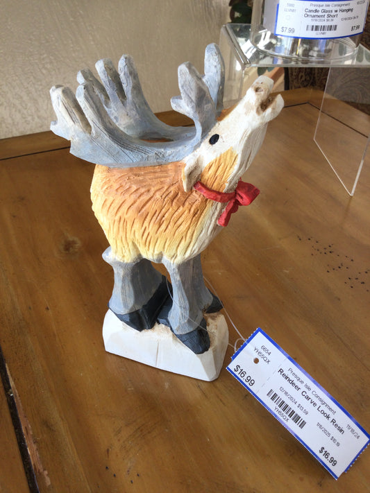 Reindeer Carve Look Resin