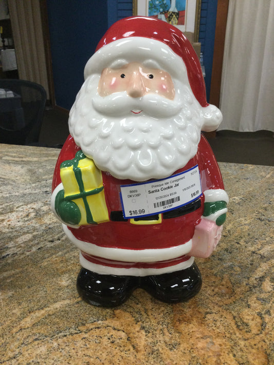 Santa Cookie Jar